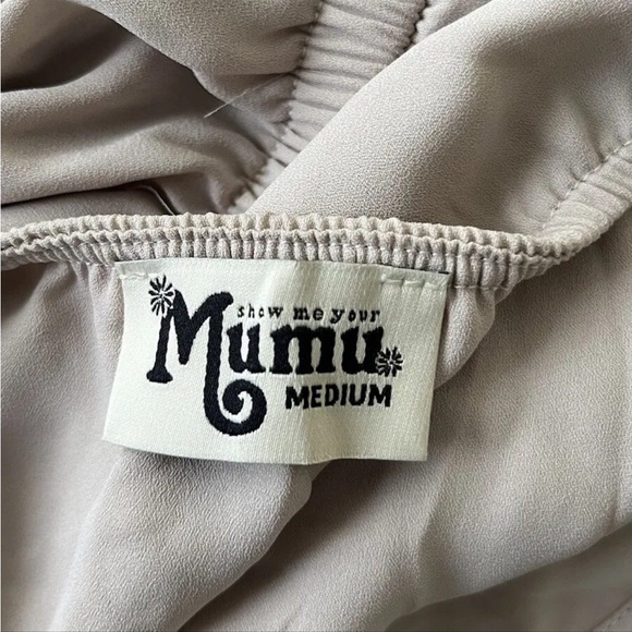 Show Me Your Mumu Heather Halter Dress Show Me The Ring Crisp Size Medium - Picture 6 of 11